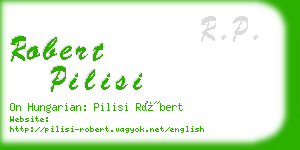 robert pilisi business card